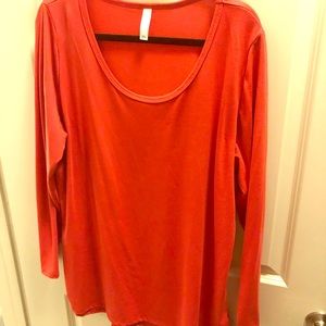 NWT Lularoe Orange Lynnae 3x